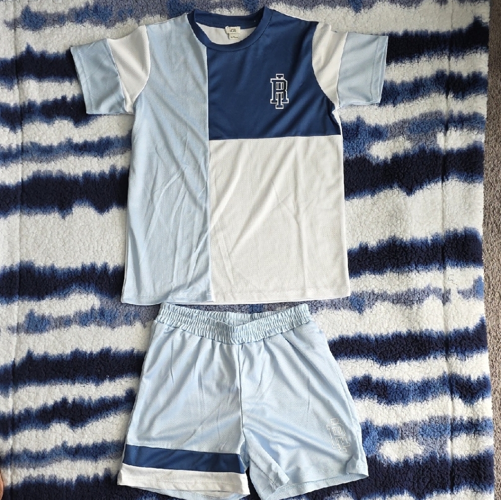 River Island Blue and White Kids Matching Set
